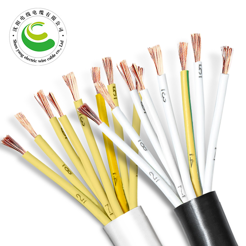 ZR-RVV 8о  8*0.5mm?--8*1.5mm? ͭо������ϩ��Ե����ϩ���������� ����ͭо��ѹ����